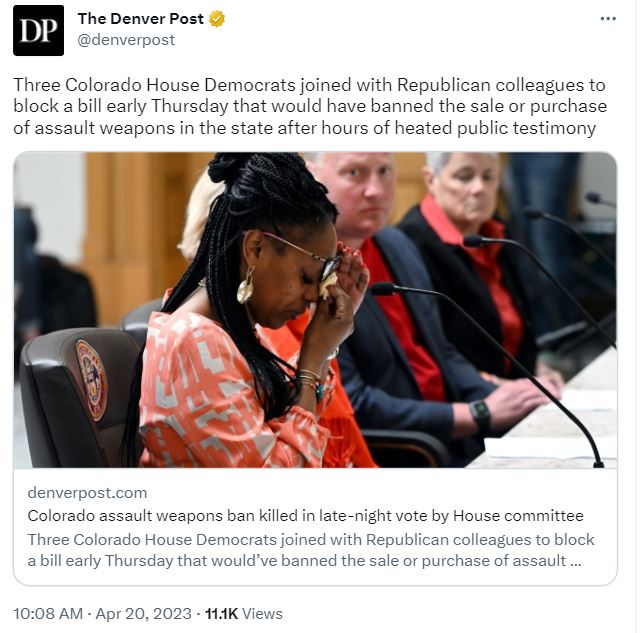 Headlines from the same day.  

Imagine voting against a bill banning the weapons that have killed so many.   

Infuriating and heartbreaking.