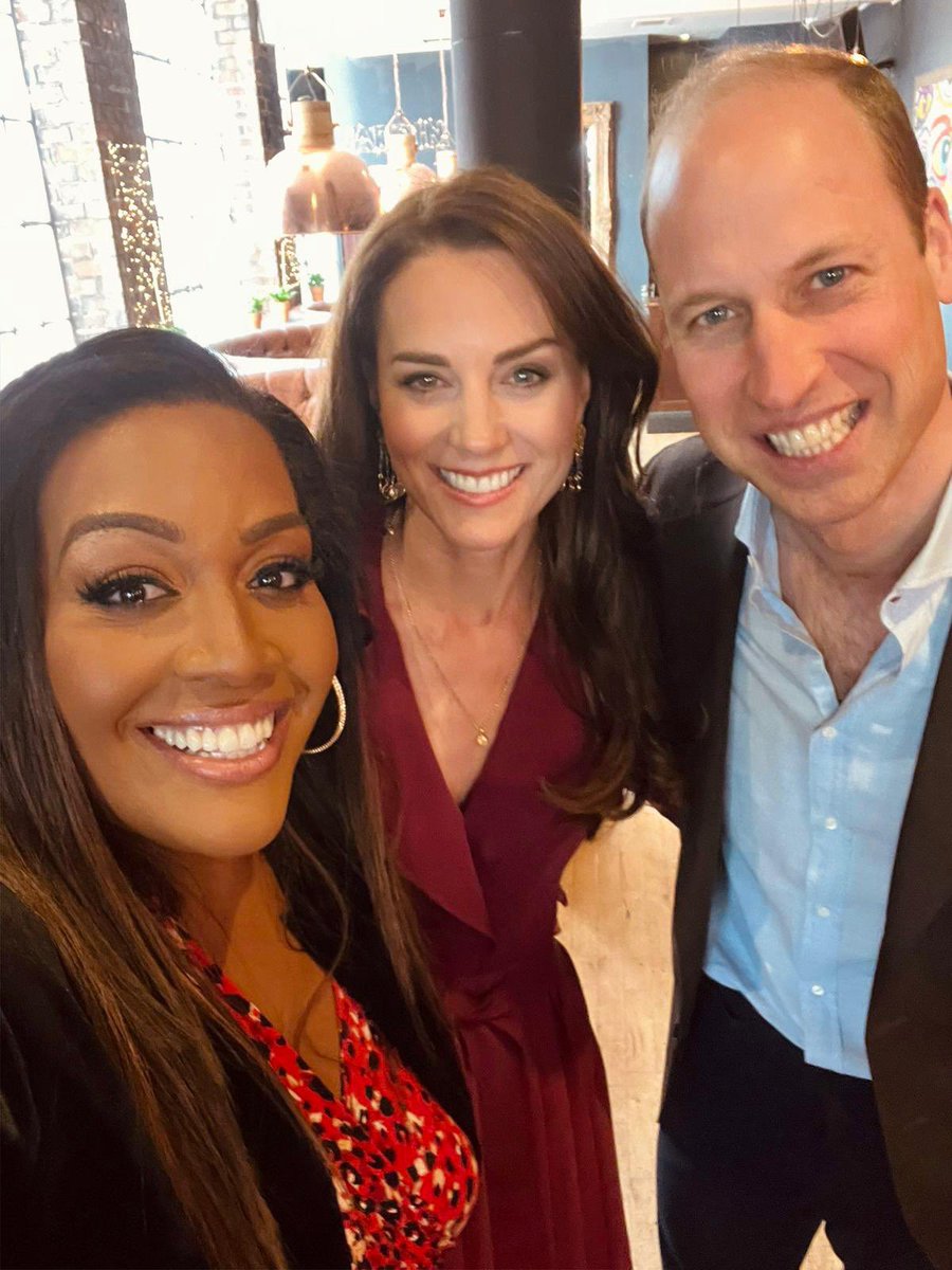 AlisonHammond's tweet image. I’m still buzzing from this moment today , such down to earth lovely couple . Had the best time in Brum with these two 💗@KensingtonRoyal