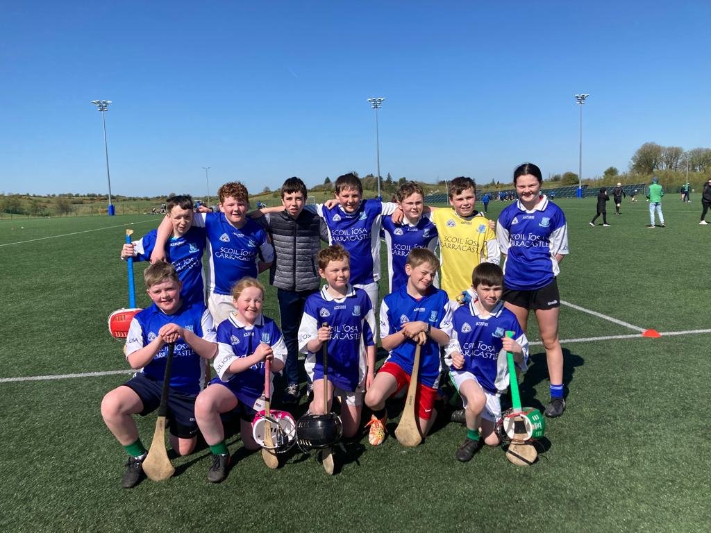Congratulations to our Scoil Íosa team who won the Cumann na mBunscol Mini 7's Hurling B final today. Well done to all the boys and girls.