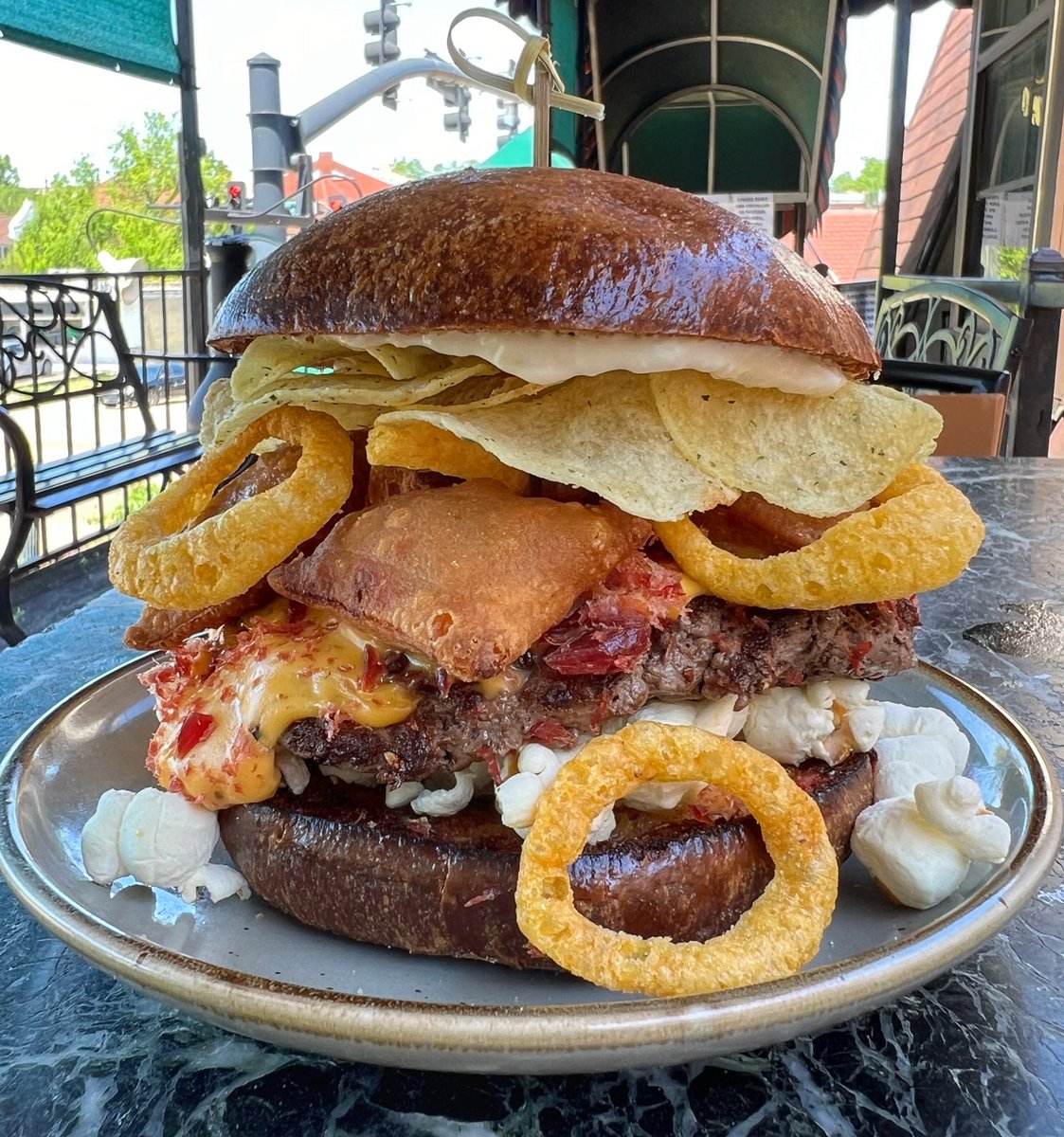 The Munchie Run. Today only. $14.20. Sour cream &amp; onion chips, french onion dip, cheese whiz, shaved beef jerky, deep fried pizza rolls, funyuns, white cheddar popcorn #halfbaked