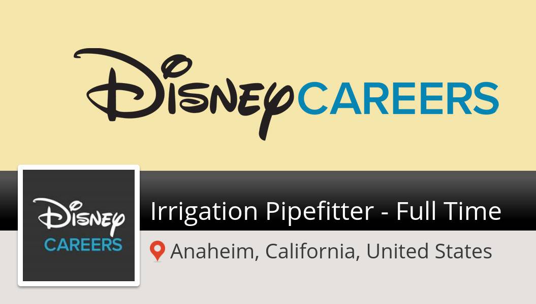Recruiter__John's tweet image. #Disney is looking for an Irrigation #Pipefitter - Full Time, apply now! (#Anaheim) #job workfor.us/disneycareers/… #DisneyJobs