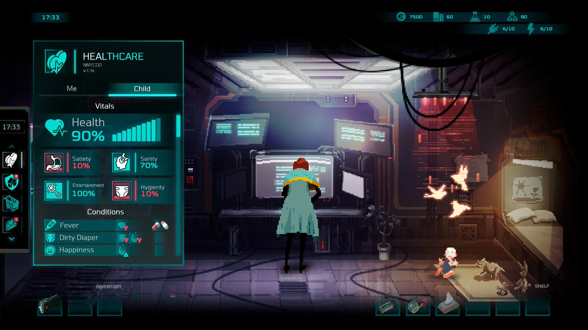 MutedGame's tweet photo. In Muted you're also connected with your child via cyberbound. So you literally can feel each others pain and happiness.

Wishlist now: https://t.co/hJjBUBxG13

#pixelart #ドット絵 #indiegame #videogames #gamedev https://t.co/LOeQuLgncK