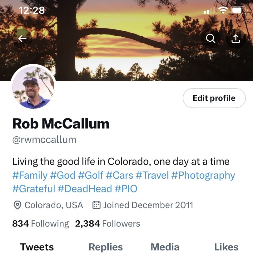 rwmccallum's tweet photo. The more things change, the more they stay the same.
Here’s a before and after of my profile.
So long blue check…errrr
#NeverVerified https://t.co/SEkSn3Q3fk