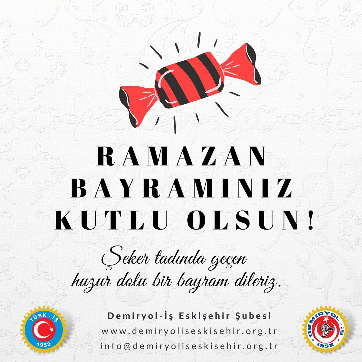 demiryolis26's tweet photo. Şeker tadında geçen huzur dolu bir bayram dileriz.
#demiryoliş #demiryolişeskişehir https://t.co/4uyxjIcRdS