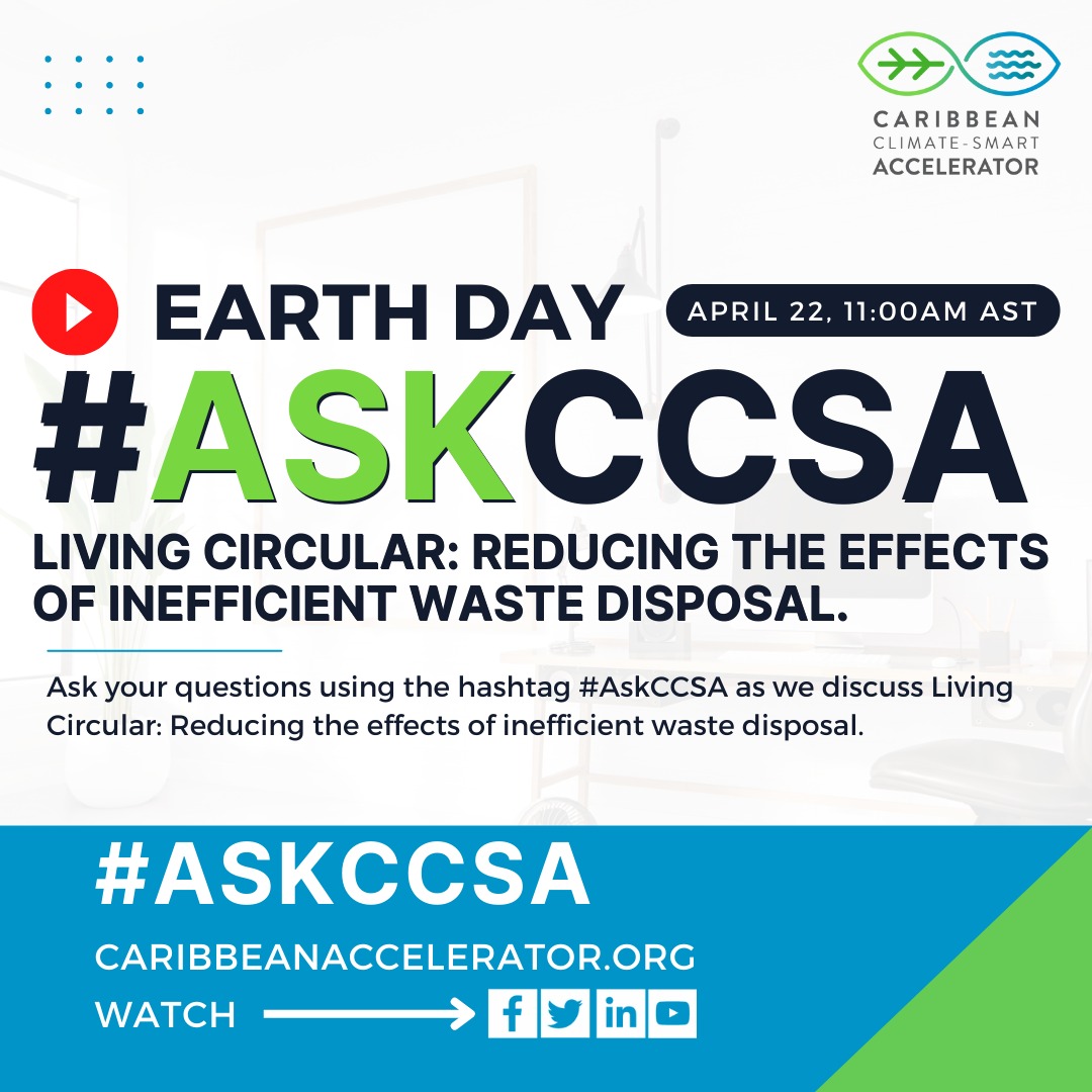ccs_accelerator's tweet photo. #EarthDay2023 Ask your waste management questions using the hashtag #AskCCSA as we discuss Living Circular: Reducing the effects of inefficient waste disposal.

Join us to hear the responses to your questions! April 22, 11:00AM AST YouTube  https://t.co/BwMEcMDIIx https://t.co/rBaYAsCqDc
