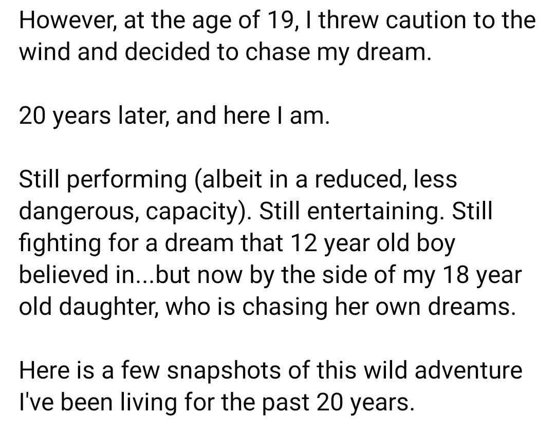 LegendOfSolar's tweet photo. Too much to type but the screenshots tell the story.

My story.

This is the Legend Of Solar.

Huzzah.

Photos from my adventures over the last 20 years will be in the comments. Enjoy my friends. https://t.co/g8yQV7Tx5k