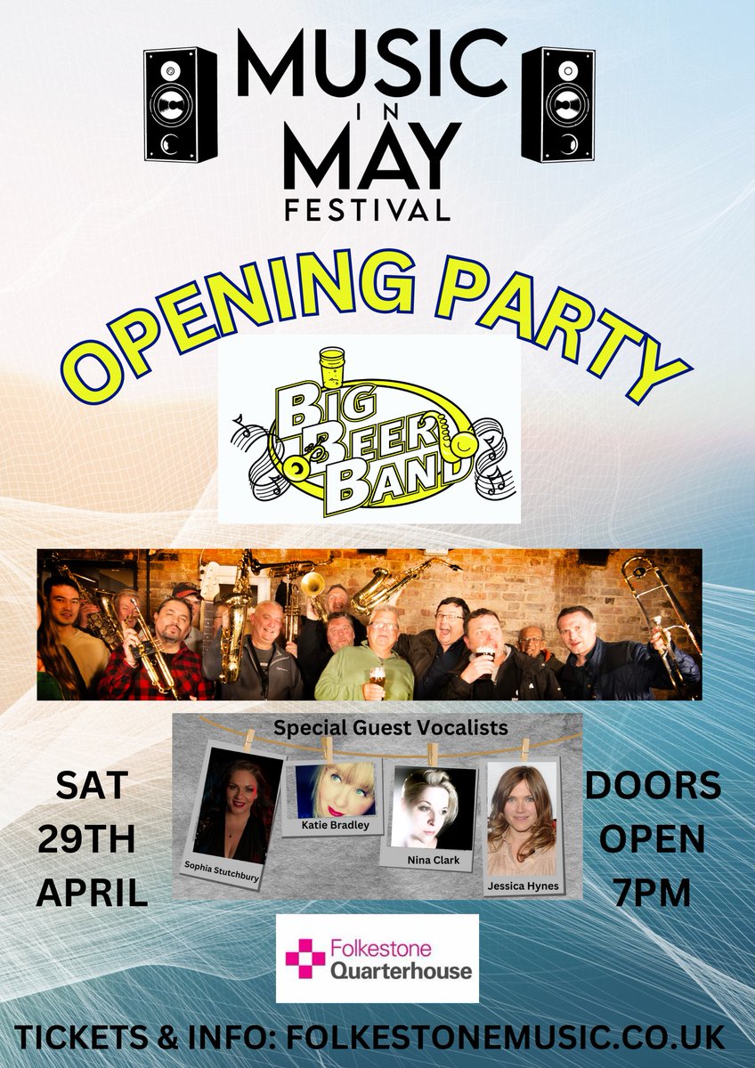 Woohoo!! Next Saturday this awesome opening party is kicking off MIM Festival with a BIG BANG!!!! 

Get your tickets asap :)

#FOLKESTONE  #folkestonemusictown #mimfestival #musicinmay #folkestoneworks