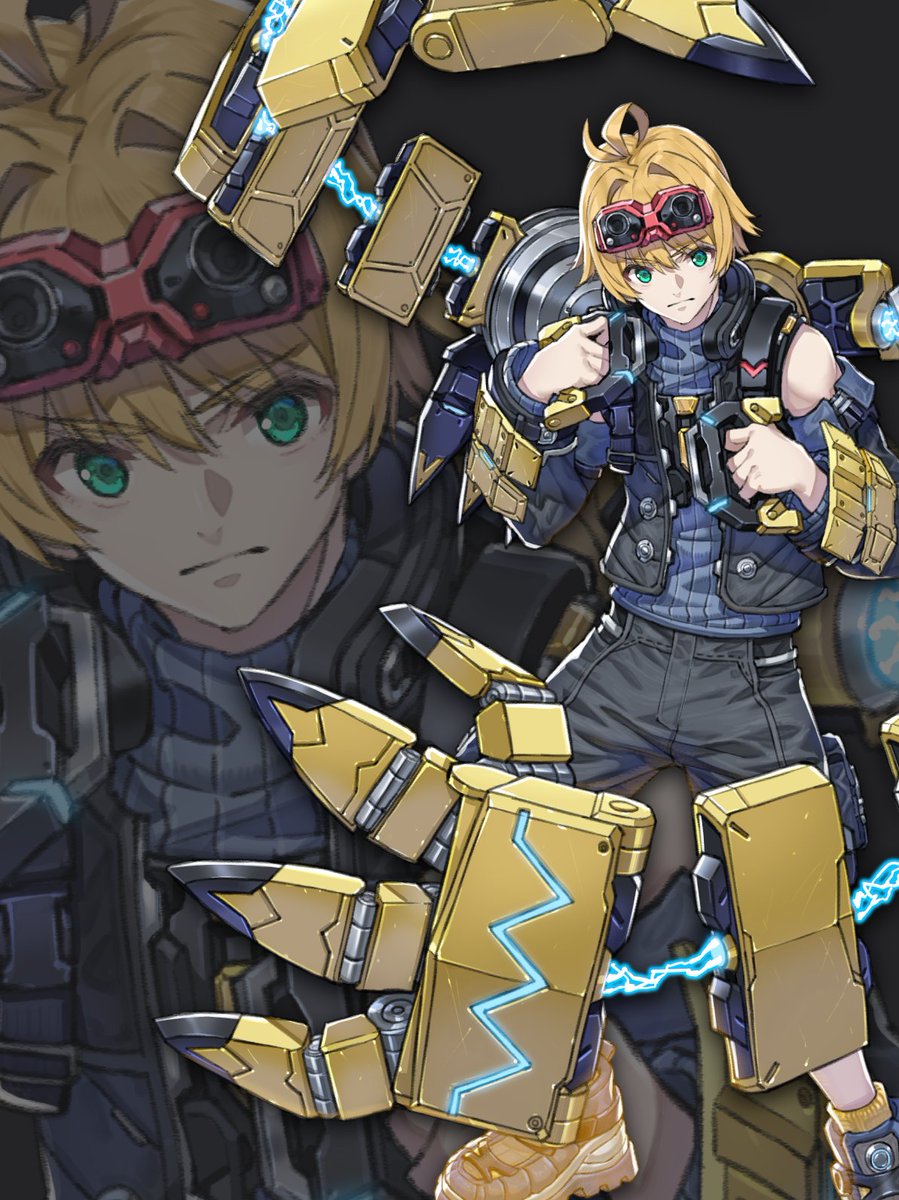 Nikol is a Kevesi soldier skilled in mechanical engineering. Normally quiet and shy, he actively joins in once the conversation turns to machines. Instead of a Blade, Nikol fights using a pair of mechanical arms he crafted himself. #XenobladeChronicles3