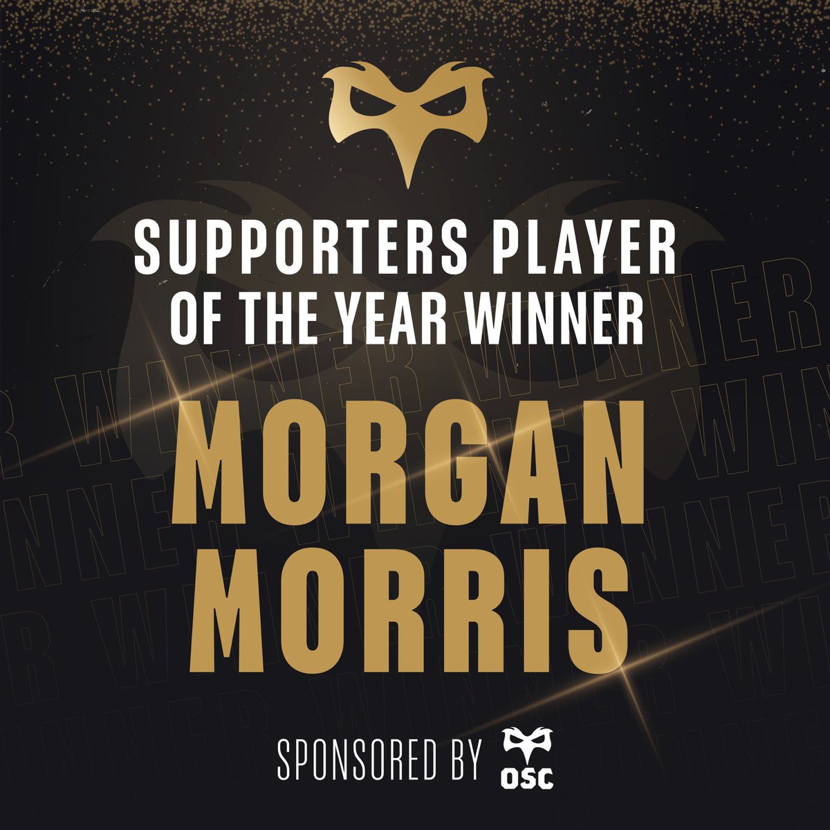 ospreys's tweet photo. 𝗘𝗻𝗱 𝗼𝗳 𝗦𝗲𝗮𝘀𝗼𝗻 𝗔𝘄𝗮𝗿𝗱𝘀 🏆

The Supporters Player of the Year winner sponsored by @OspreysSC is Morgan Morris 🖤 

𝗟𝗹𝗼𝗻𝗴𝘆𝗳𝗮𝗿𝗰𝗵𝗶𝗮𝗱𝗮𝘂 𝗠𝗼𝗿𝗴𝗮𝗻 👏 https://t.co/tupB3Fq9Bn