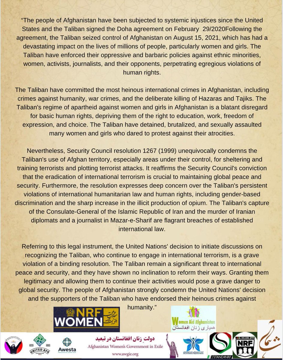 Rastakhiz_'s tweet photo. #DontRecognizeTaliban 

@HungaryintheEU 
@jmalbares
@Antonio_Tajani 
@ABaerbock 
@TobiasBillstrom 
@IKasoulides 
@NikosDendias 
@hadjalahbib
@BogdanAurescu 
@MFA_Lu 
@WBHoekstra 
@a_schallenberg 
@GLandsbergis 
@UrmasReinsalu 
@tfajon https://t.co/U8fLmDTr6V
