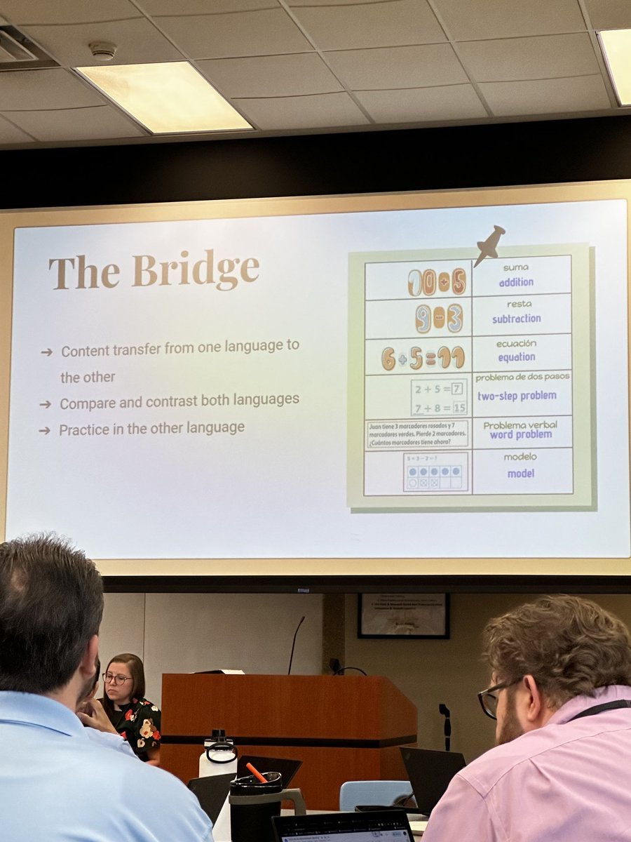 efpawlak's tweet photo. Love that the bridging conversation has a math example! We want our students to be fluent in English and Spanish in math and dual language is the way to get there!! https://t.co/u9Lmvtqgjh
