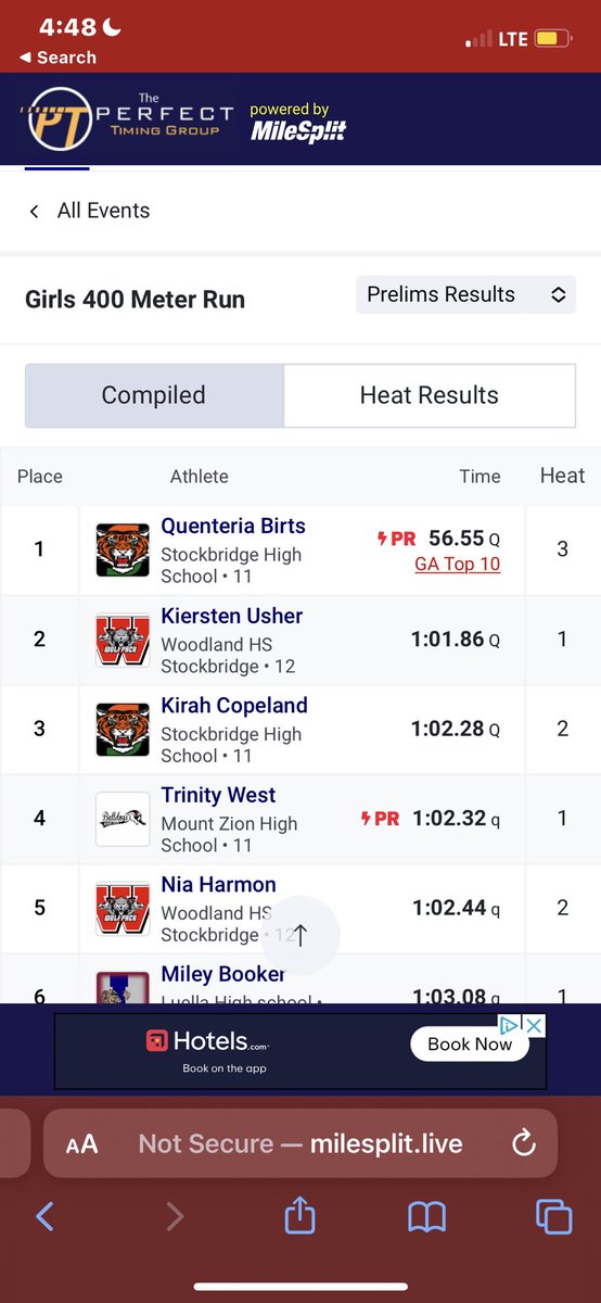 ANOTHER PR ALERT IN THE 400 prelims at regions🚨! Finals Saturday 👀 <a href="/SHS_TigerSpeed/">Stockbridge High Track & Field</a>