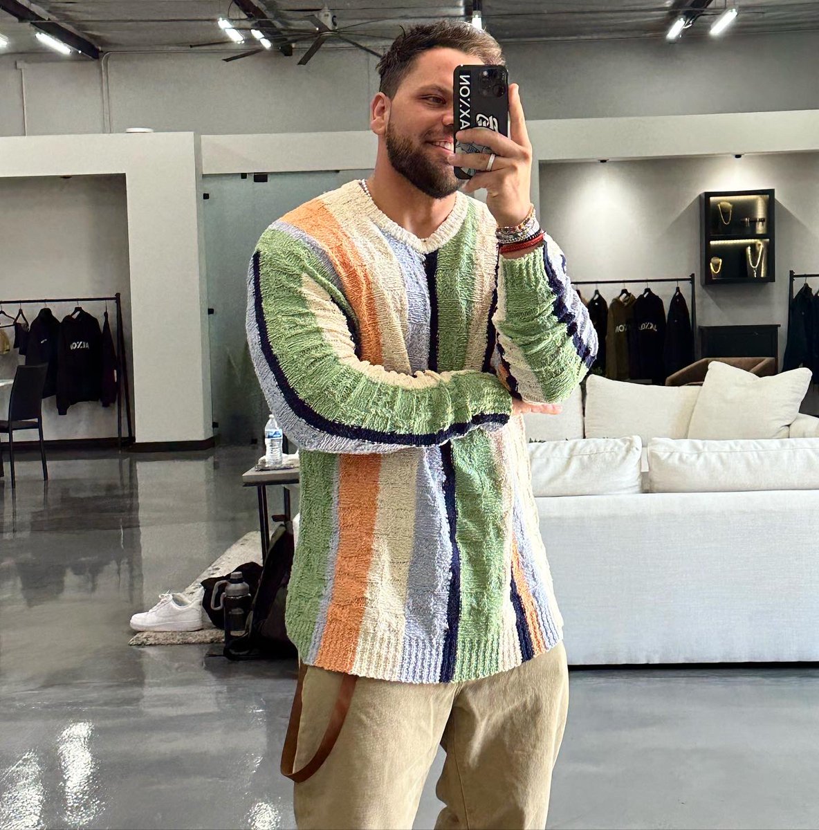 todays vibe with <a href="/donbenjamin/">Don Benjamin</a> shooting our <a href="/Jaxxonjewelry/">JAXXON</a> Father’s Day campaign 🌪️✨🤍