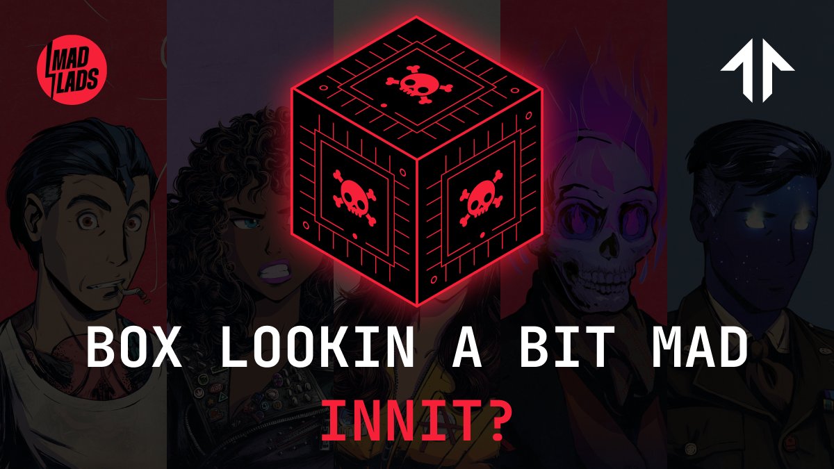 1/3 Woke up feeling MAD so FOCK IT.

For all of first 3 months 100% of Tensor fees collected on Mad Lads will be used to SWEEP LADS off the floor. 🧹

Loyal Tensor traders will get AIRDROPPED MAD BOXES, which will act as raffle tickets for dem swept Lads. 🎟️

FOCKING DETAILS 👇🧵