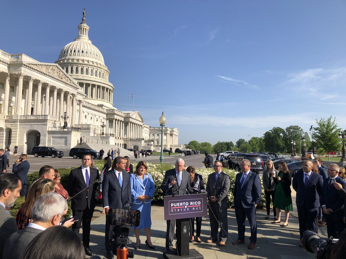 PRStatehoodNet's tweet image. BREAKING NEWS! Today Congress reintroduced the bipartisan #PuertoRicoStatusAct! This continues the momentum from last Congress to #StopTheColony and #LetPuertoRicoDecide! Watch the press conference here👇
fb.me/e/17nPQfwNG