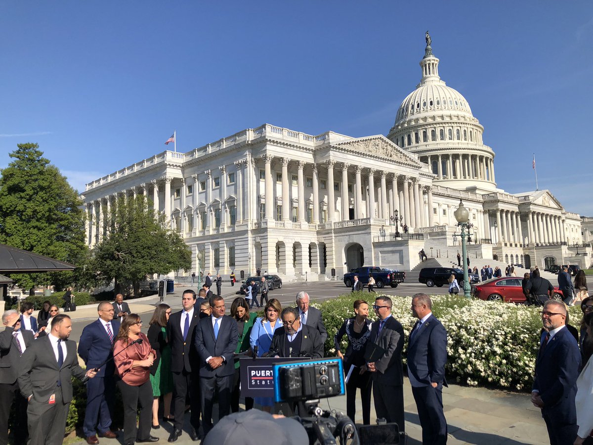 PRStatehoodNet's tweet image. BREAKING NEWS! Today Congress reintroduced the bipartisan #PuertoRicoStatusAct! This continues the momentum from last Congress to #StopTheColony and #LetPuertoRicoDecide! Watch the press conference here👇
fb.me/e/17nPQfwNG
