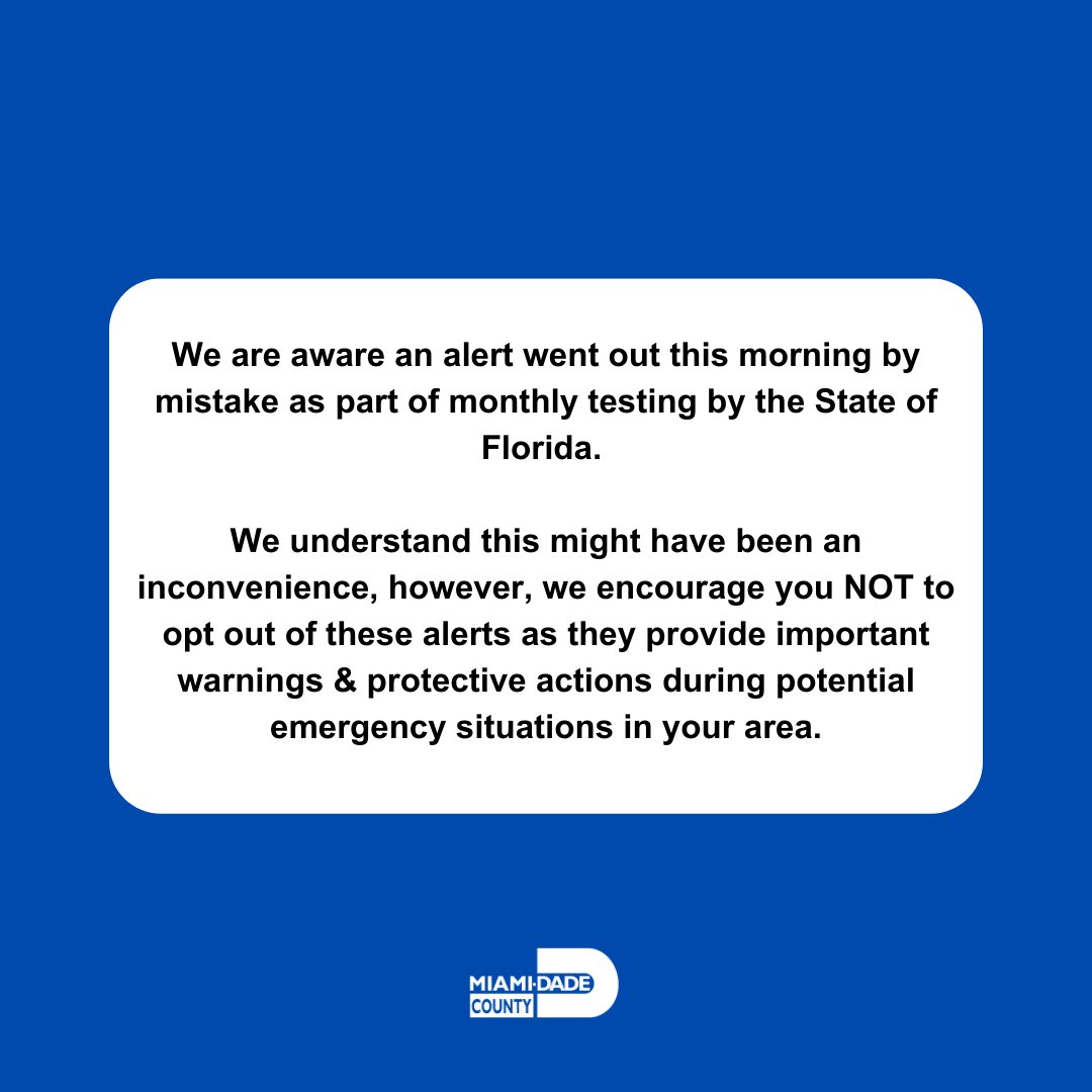 Miami-Dade County EM tweet media
