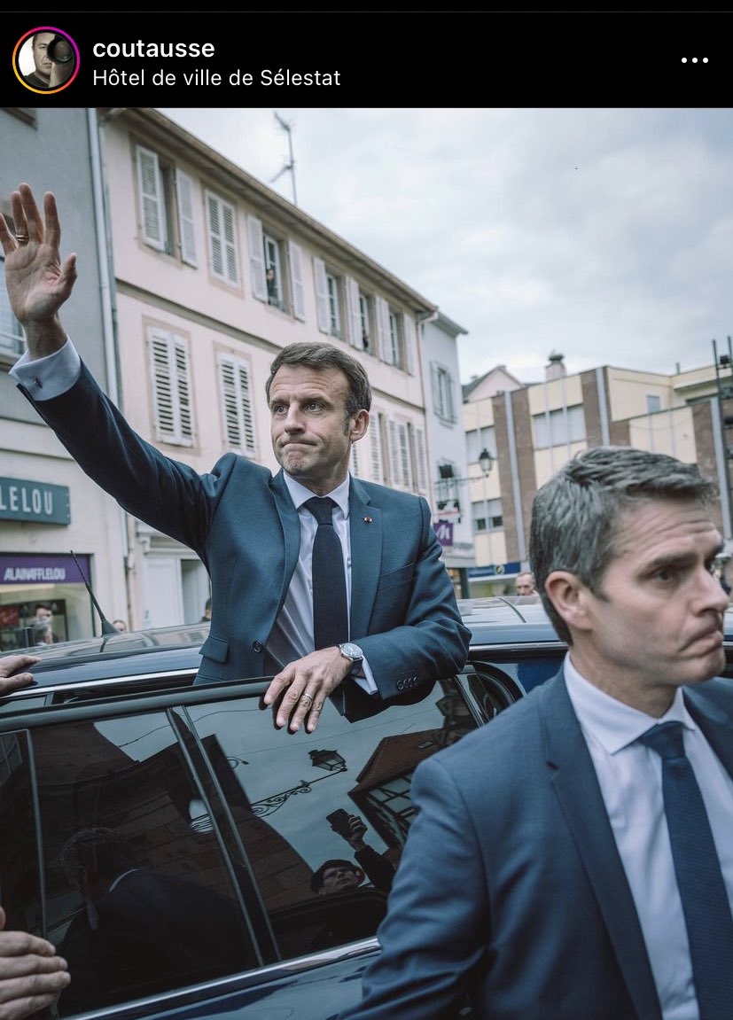 Les images de la visite d’Emmanuel Macron à Sélestat par Jean Claude Coutausse, photojournaliste du Monde, sont juste exceptionnelles (<a href="/coutausse/">JeanClaude Coutausse</a>)