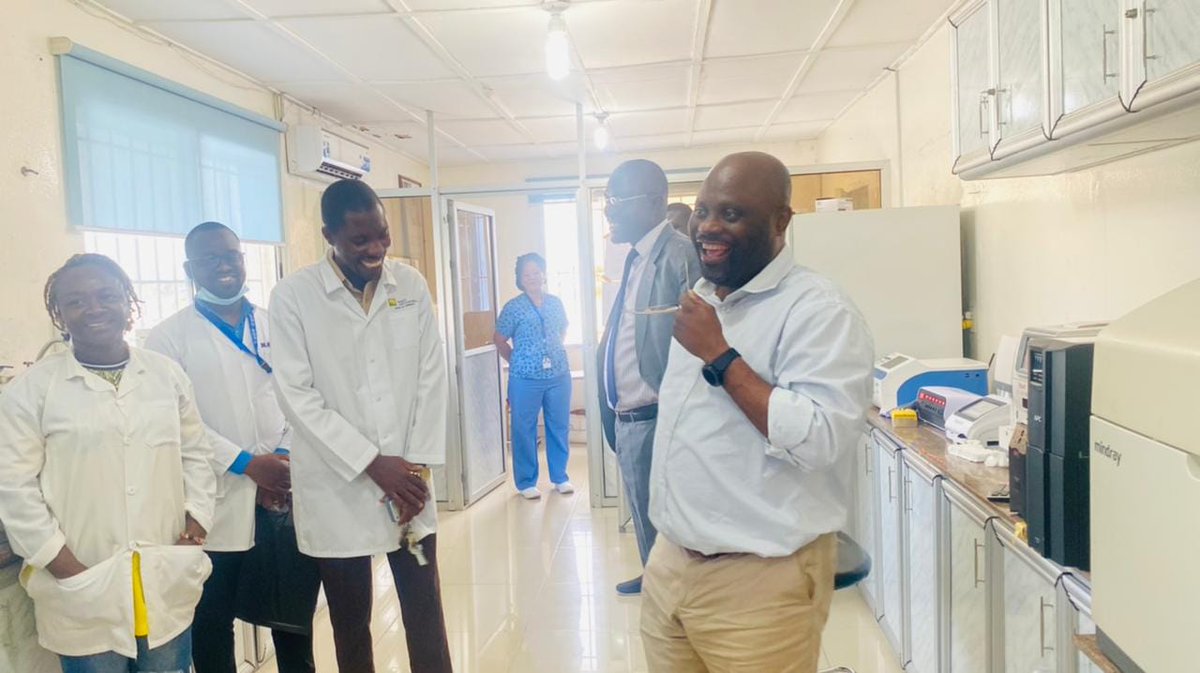 sos_liberia's tweet photo. As part of his five-day working visit📷, SOS Children's @sos_children Representative for Lome Cluster Dr. Amavi Bada  took a tour of SOS Children's Villages supported Medical Centre in Liberia🇱🇷. https://t.co/zBAvLW1B8e
