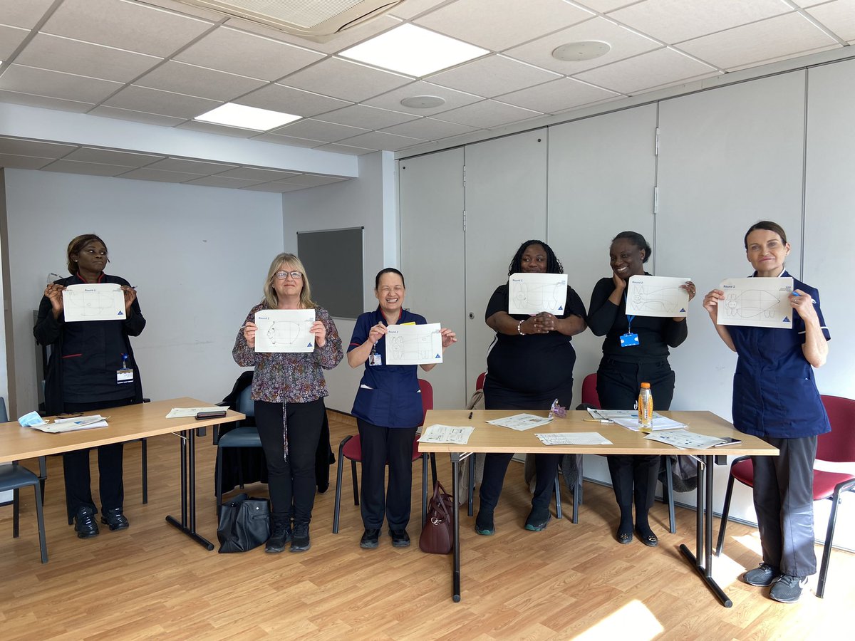 zeenarahiman (@zeenarahiman1) on Twitter photo Standard Work with our @NorthMidNHS Care of the Elderly leadership team…Draw a Pig always brings lots of laughs sometimes at their colleagues expense! #northmid #lean #continuousimprovement #nhs
<a href="/tajparmar1989/">Taj 💙</a> <a href="/Nad_Camp88/">Nadine Campbell</a> <a href="/MaryButler_NMUH/">Mary Butler</a> <a href="/cagoyongg/">glenda</a> <a href="/VestaOwusu/">Vesta Owusu-Koduah</a> <a href="/Clark_Rich_NHS/">Clark Richardson</a> Standard Work with our @NorthMidNHS Care of the Elderly leadership team…Draw a Pig always brings lots of laughs sometimes at their colleagues expense! #northmid #lean #continuousimprovement #nhs
<a href="/tajparmar1989/">Taj 💙</a> <a href="/Nad_Camp88/">Nadine Campbell</a> <a href="/MaryButler_NMUH/">Mary Butler</a> <a href="/cagoyongg/">glenda</a> <a href="/VestaOwusu/">Vesta Owusu-Koduah</a> <a href="/Clark_Rich_NHS/">Clark Richardson</a>