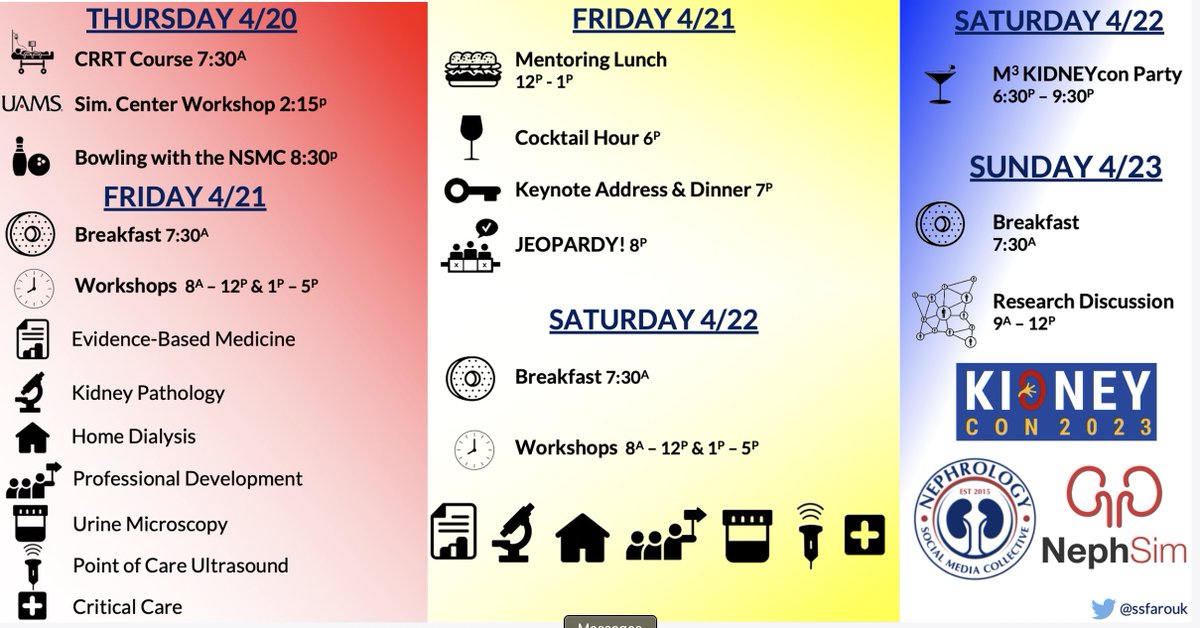 Neph_SIM's tweet image. #KIDNEYcon 2023 workshops start tomorrow

🔬 #KidneyPath:  nephsim.com/pathology-appr…

💛 #UrineMicroscopy: nephsim.com/urine-gallery/

#POCUS: nephropocus.com @NephroP 

Home Dialysis
Critical Care 
Professional Development 
@KIDNEYcon