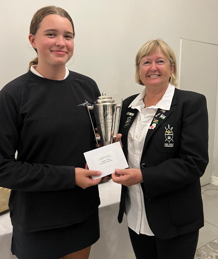 GolfRSA's tweet photo. #spotlight
Congrats to @GolfRSA National Squad member Charlotte Millard, winner of the KZN Women's Amateur Championship at Kloof Country Club 🏆
Well done to Charlotte Phipps on winning the Silver Division &amp; Chloe Royston, who took the KZN Closed title 👏🏻

#golfrsa #itstartshere https://t.co/p8QNONBRt5
