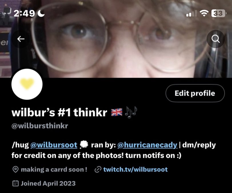 wilbur’s 1 thinkr 🇬🇧🎶 on Twitter "NO ONE ME. (i’ll probably