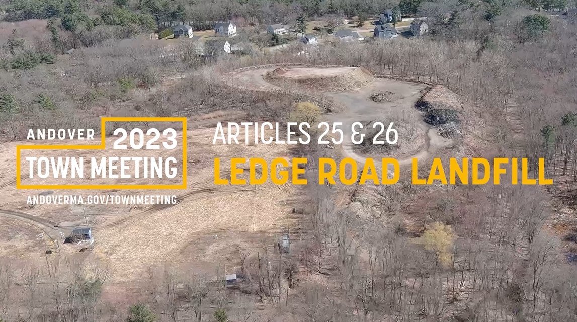AndoverMaGov's tweet photo. Articles 25 &amp; 26 at this year's Annual Town Meeting would enable the Town to complete the capping of the Ledge Road Landfill. Watch this video to learn more: https://t.co/MLEmZnKZ7k https://t.co/WwLeyRkg8C