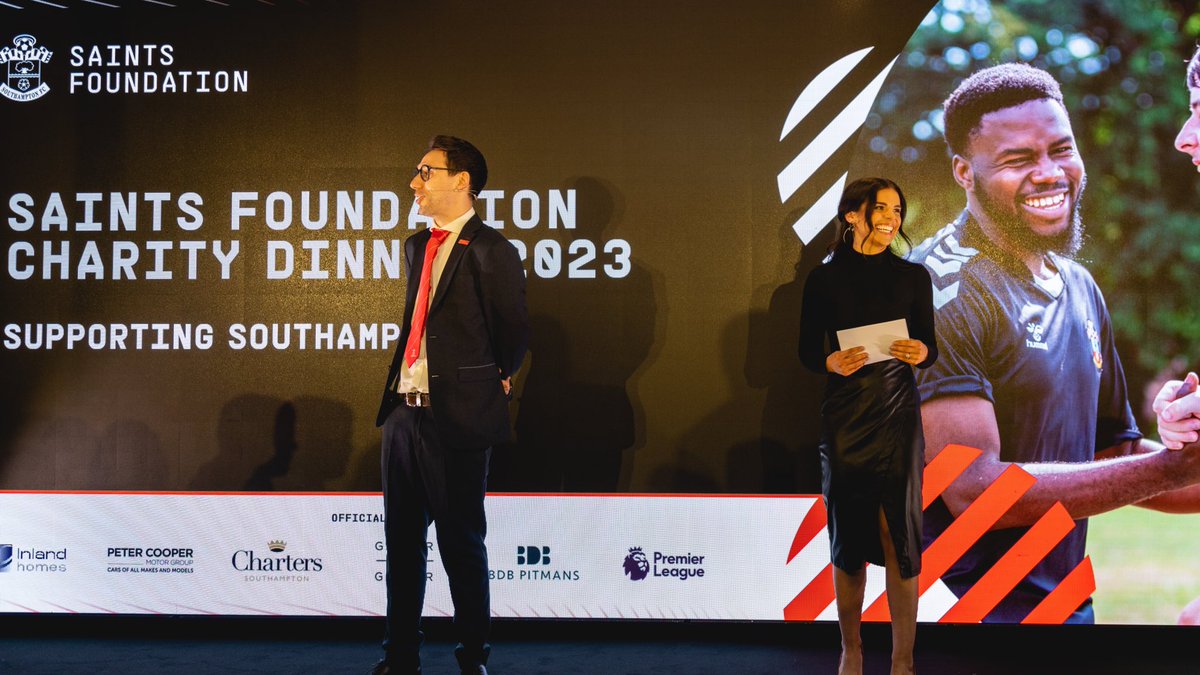 SFC_Foundation's tweet photo. Ladies and gentlemen… 🥂 

The Saints Foundation Charity Dinner 2023 is underway! ❤️ https://t.co/QWMnk5PpaN