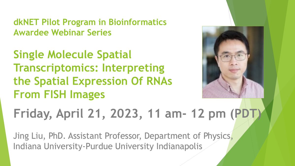 dkNET_Info's tweet image. Don&apos;t miss the opportunity to hear Dr. Jing Liu @IUPUI @IUSweetTweets speak about his research on Single Molecule Spatial Transcriptomics! Join us on April 21 at 11 am PDT. dknet.org/about/blog/2603 #dkNETwebinar 
#Bioinformatics #RNAseq #islet #Pancreas #machinelearning #T1D