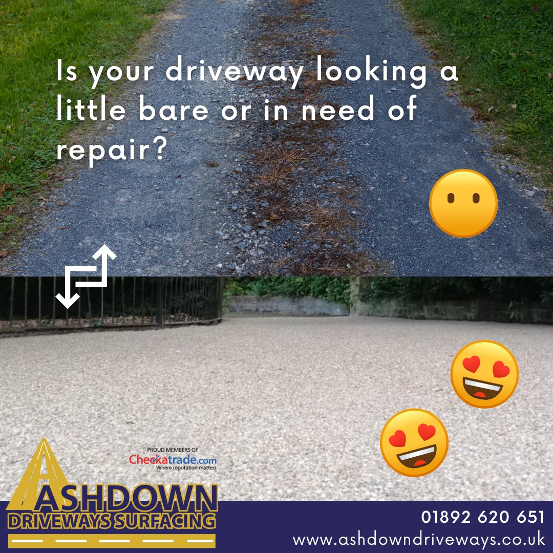 Setting the Standard…

Is your driveway looking a little bare or in need of repair?

Why not get it sorted in time for the summer sun, so your drive can shine like a peacock showing its plume.

If you’d like a driveway to be proud of, click here ashdowndriveways.co.uk