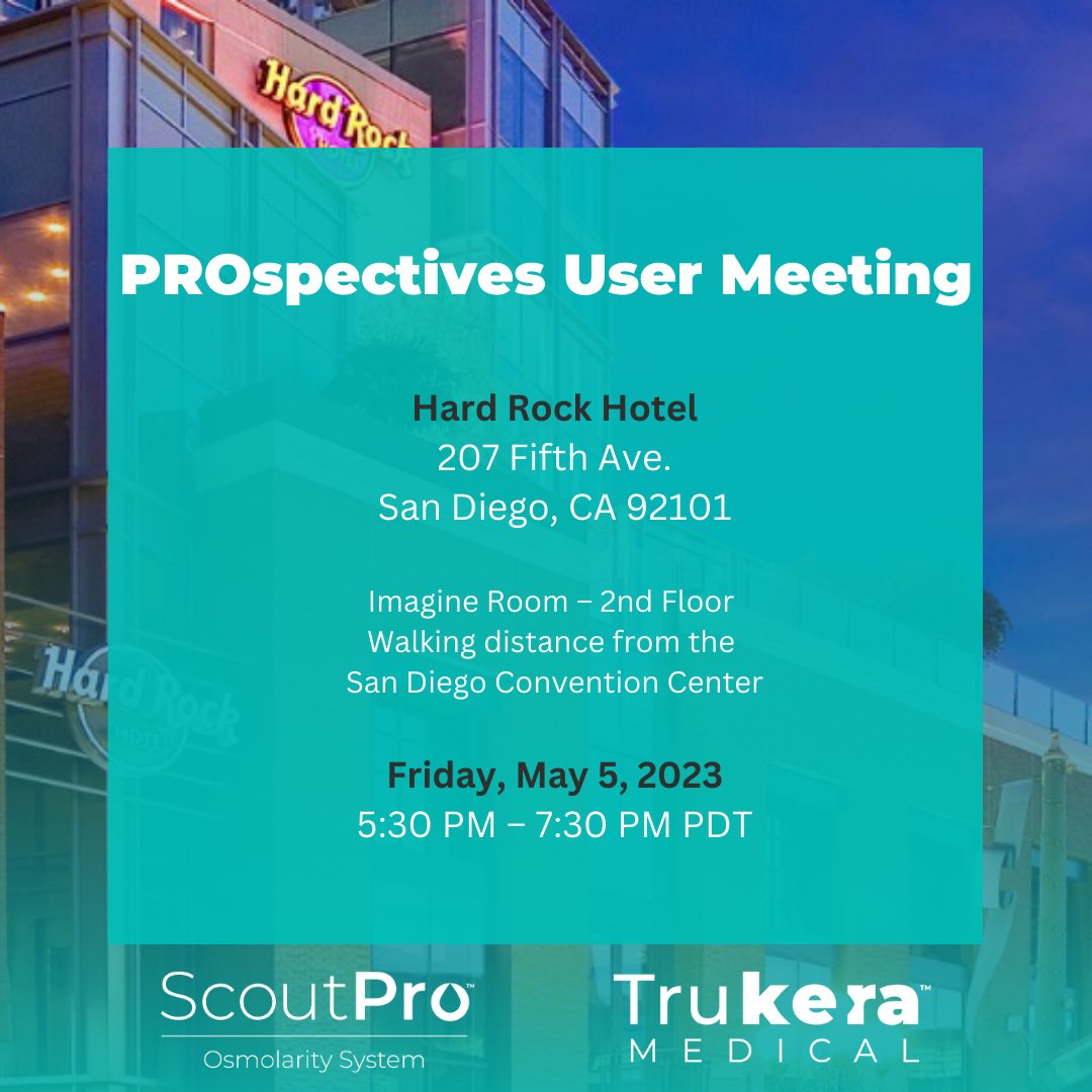 DarrellWhite's tweet photo. Join Jack, @DrRobMelendez and me during #ascrs2023 for the first ever #Trukera Tear Osmolarity user’s meeting. Hear our thoughts and suggestions for using the new #ScoutPro portable instrument! @TrukeraMedical https://t.co/XaJqFRz14H