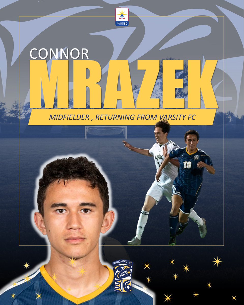 Midfielder Connor Mrazek returns to “take the plunge” for another League1 BC season. He scored the inaugural goal for the club in League1 BC last season and played a significant role in the League title win and Finals appearance. Connor is a returning UBC Thunderbird and has won
