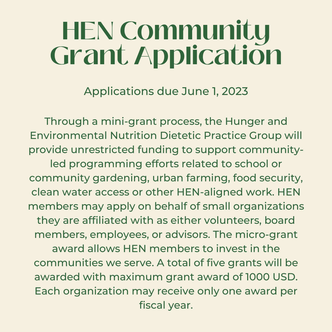 HENDPG's tweet photo. If you are interested in applying for any of these awards or would like more information, request an application by emailing Kathleen Searles, MS, RDN, LD at ksearles72@gmail.com and specifying which award application you need.
Application deadlines are noted in the graphic. https://t.co/j5jPZTplWj