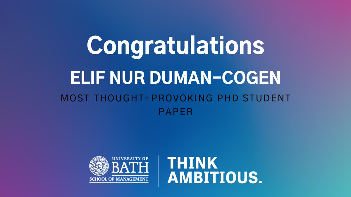 University of Bath School of Management tweet media