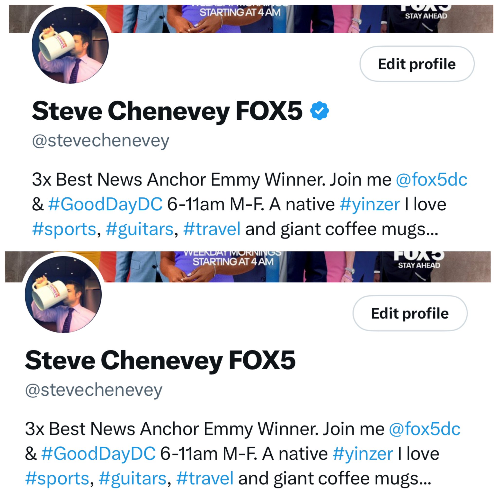 Steve Chenevey FOX5 stevechenevey X