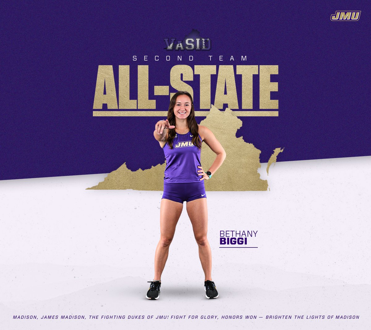 JMUTFXC's tweet photo. In the field, @skylad11, Rachel Lloyd, and @bethjbiggi garnered Second Team status! 🥈

#GoDukes https://t.co/i8McATKIHT