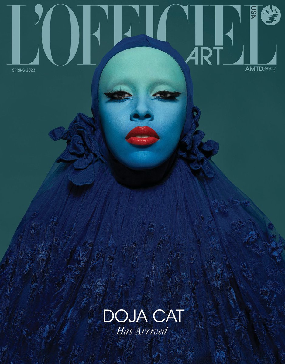 Pop Base on Twitter "Doja Cat graces the cover of L’Officiel Art."