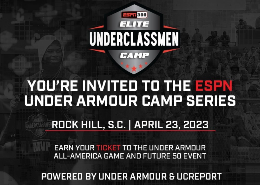 Blessed to receive an invitation and be able show off my talents at the ESPN Under Armour camp series. @FootballSPHS @southpointeFBSC