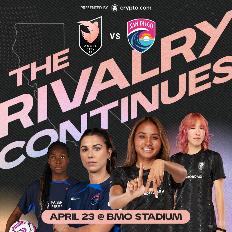weareangelcity's tweet photo. This Sunday, San Diego Wave FC is coming to @bmostadium. Let's get loud and show them what we've got, Los Angeles!

Get your tickets today. ⬇️