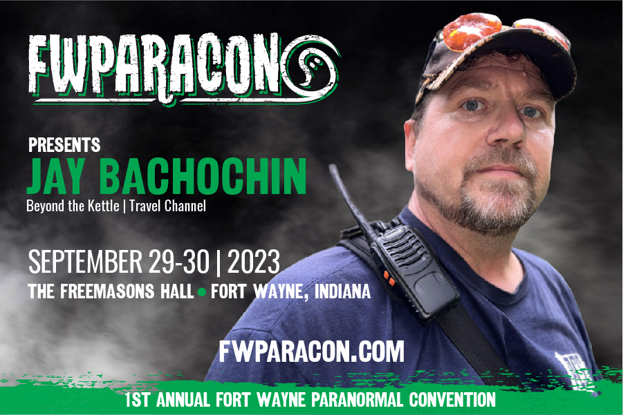 FWParaCon's tweet photo. Get your tickets to meet Jay Bachochin in Fort Wayne, IN! https://t.co/W5lkOAfM71 Jay is on a quest, searching for UFOs, Ghosts, &amp; Sasquach. “There are approx. 8 billion people in the world each with their own truth. Go out &amp; discover for yourself to find your truth.” #fwparacon https://t.co/7EPLXUjTsx