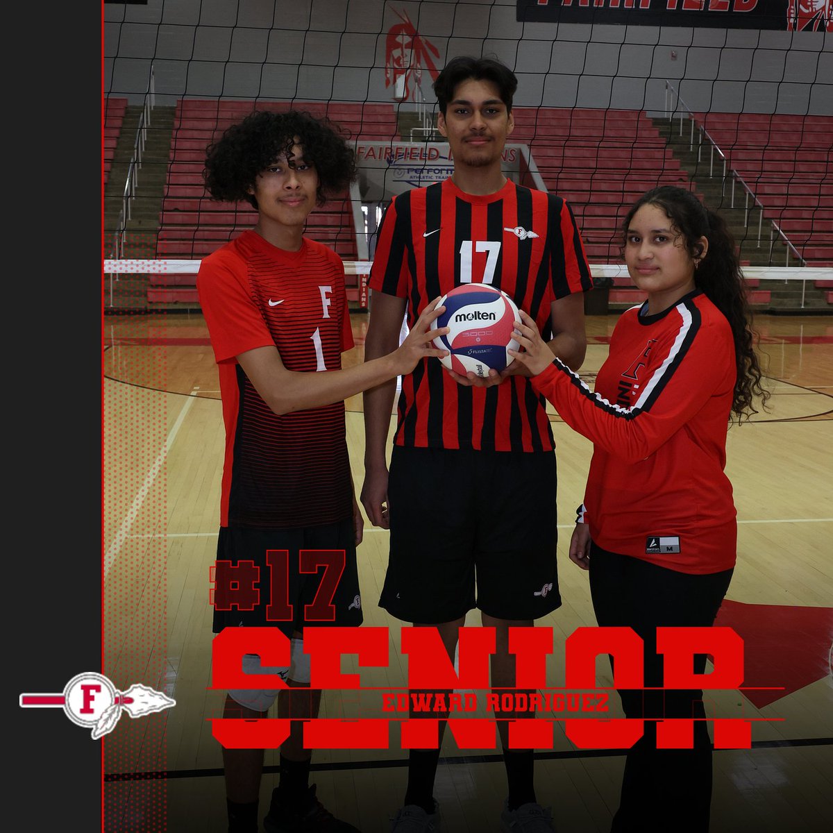 FairfieldMVB's tweet photo. #17 Edward Rodriguez 
Eddie is a one year member of our program.  We are very glad Eddie decided to join the family tradition of volleyball and bring his 6'5 height to our team.  He has quickly become a key component to our front row efforts.
#GoTribe https://t.co/tAGgJU21jK