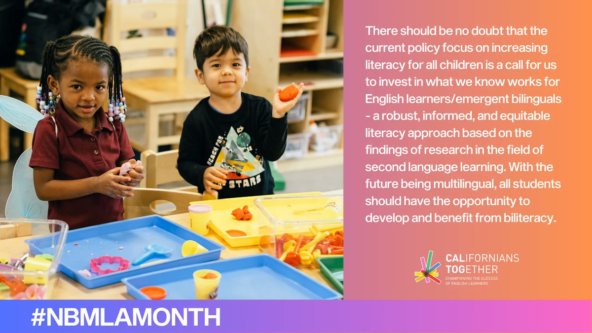 This month is National Bilingual/Multilingual Learner Advocacy Month! Join Californians Together in celebrating language learners this April along with advocates across the country. The benefits of knowing more than one language are endless! Learn more: caltog.co/CelebrateDiver…