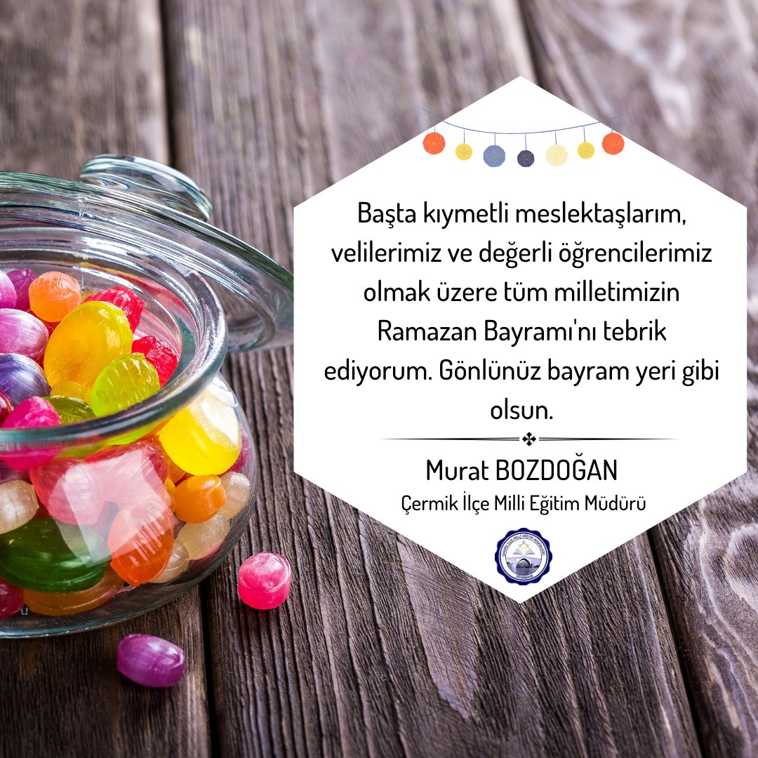 Gönlünüz bayram yeri gibi olsun🍬

#RamazanBayramı 
<a href="/muratbozdogan21/">Bozdoğan Murat</a>