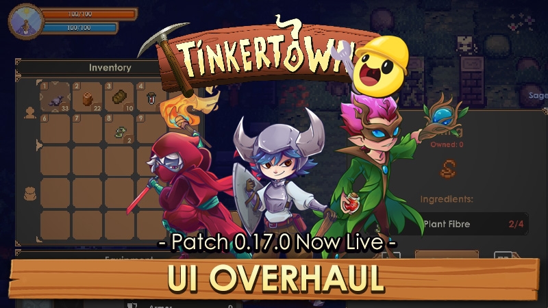 The latest update is live and it's a good one! 🥳

We are overhauling the UI and doing other nice quality of life changes.

Check out all of 'em here: bit.ly/3mLhMf1

Thanks for engaging in Tinkertown! 🙏