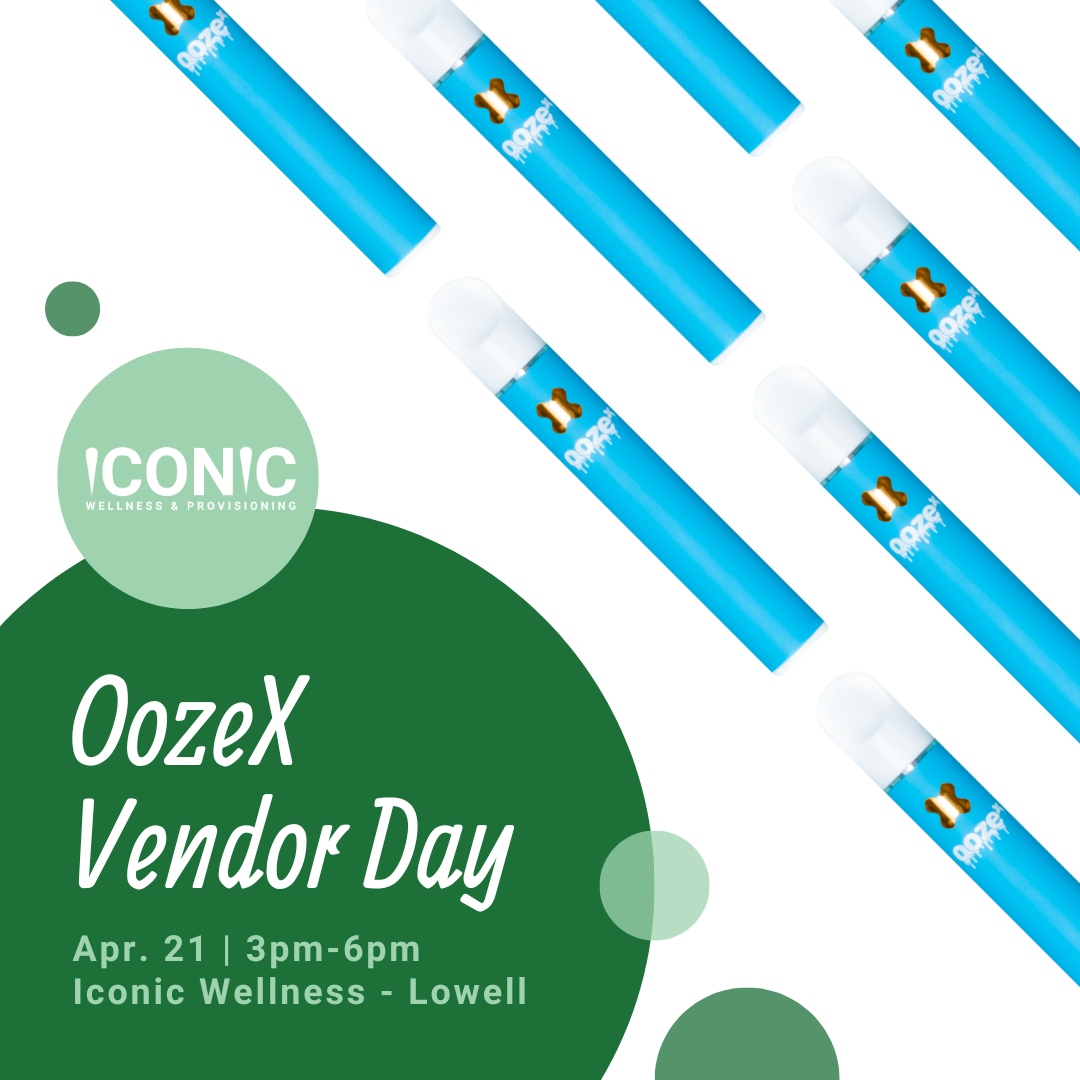 wellness_iconic's tweet photo. We're excited for our OozeLife vendor day tomorrow at our Lowell Iconic Wellness location from 3 p.m. to 6 p.m.! Come join us and keep the 4/20 celebrations going!

#iconicwellness #oozelife #oozeX #Xmarksthespot #vendorday #michigan https://t.co/Pvkj9S8Q47