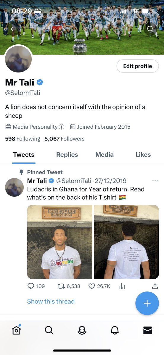New pinned tweet: For the record, I was once verified without paying a penny to Twitter blue or anyone 😂