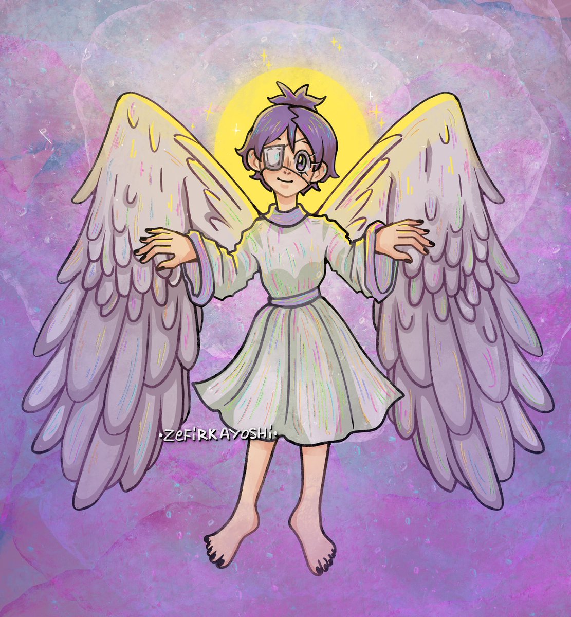 zefirkayoshi_'s tweet photo. Доделала пикчу с Хром двухгодовалой давности 

#khr #chromeangelau https://t.co/g1Up81bcAv