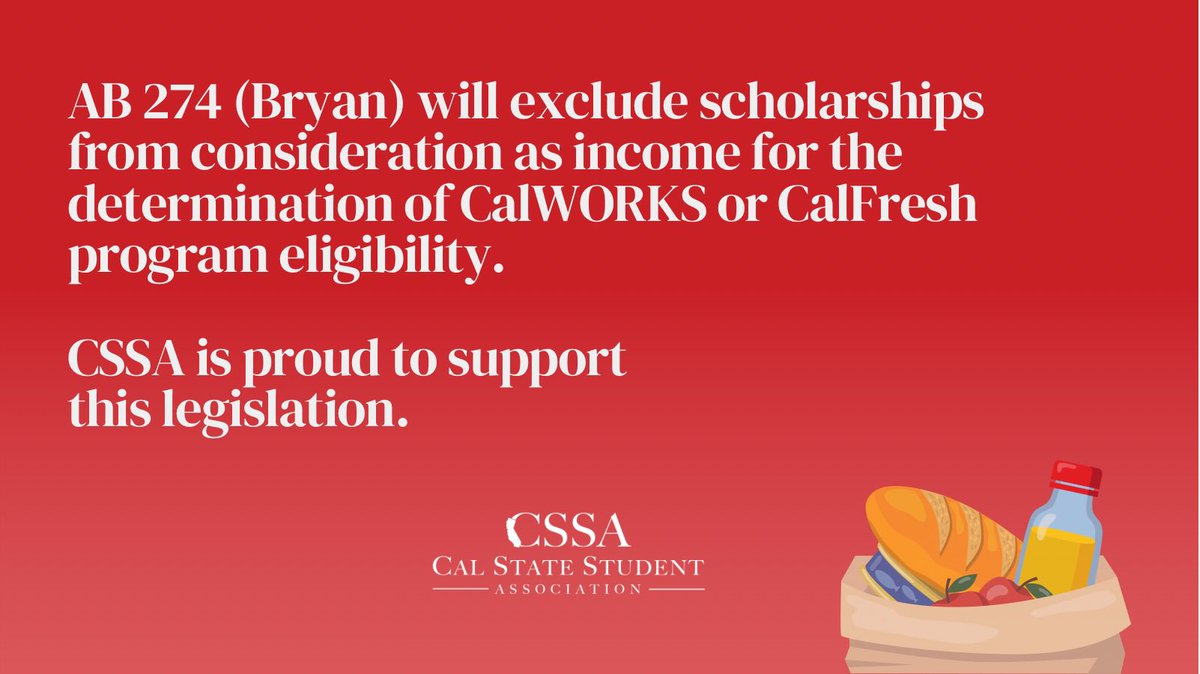 csustudents's tweet photo. #AB274 passed the Assembly Human Services Committee!
We are excited to support this legislation that will maximize students' assistance from CalWORKS & CalFresh programs. #CSSA #CSUstudents https://t.co/lqzRryUBJS