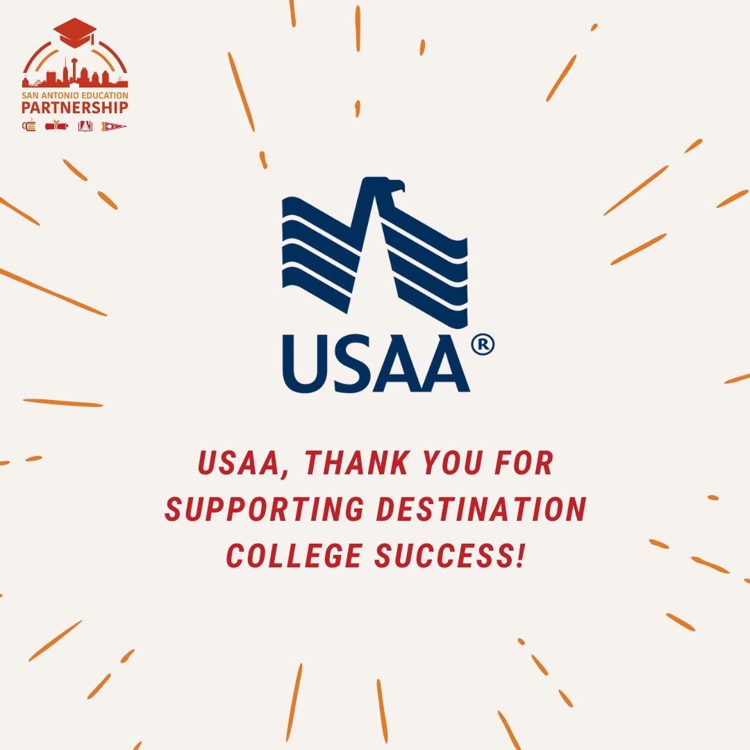 .<a href="/USAA/">USAA</a> - Thank you for being our presenting sponsor of the upcoming Destination College Success! Because of you, we can continue to support students to and through college completion resulting in a better educated community.

Event tickets - bit.ly/destinationcol…